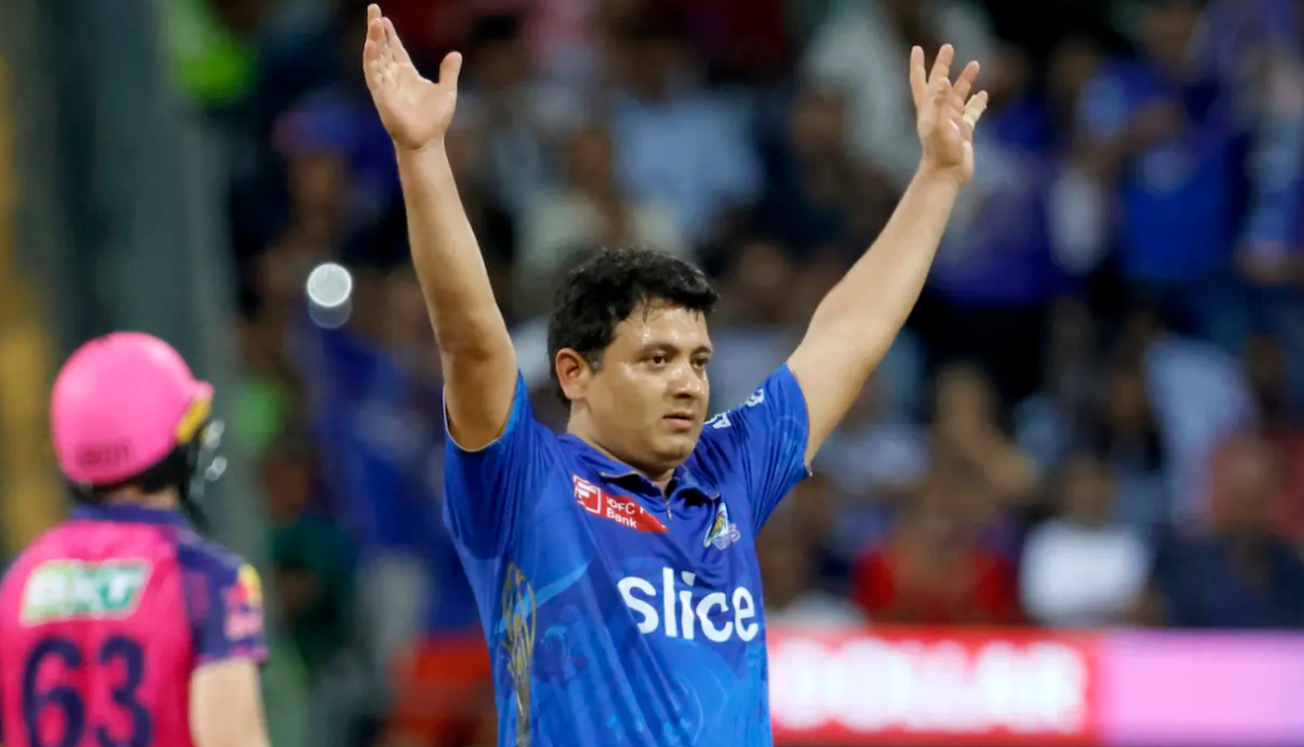 Piyush Chawla retirement news update shows the cricketer celebrating a wicket during an IPL match for Mumbai Indians.